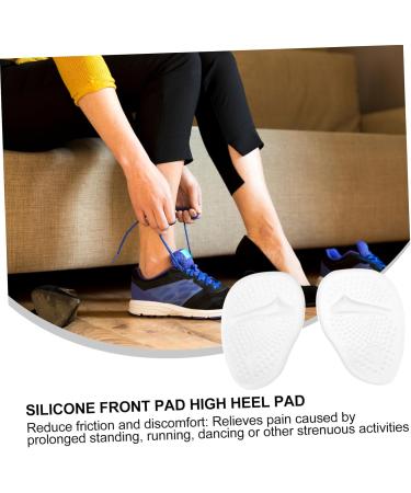 Didiseaon Silicone Forefoot Pad | Women's Clear Heel Insoles | Anti-Slip Metatarsal Support | Plantar Relief | 3 Pairs - Buy Online on GoSupps.com