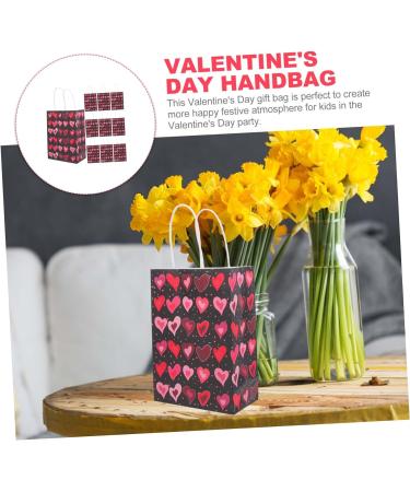 ABOOFAN 30 Pcs Valentine's Day Tote Valentine Paper Bags for Kids Valentines Candy Bags Love Heart Gift Pouches Valentine Tote Bag Sweetest Day Gifts Mardi Gras Bag Girl Gift Bag Child 1 count (Pack of 1) As Shown 2x3pcs - Buy Online on GoSupps.com