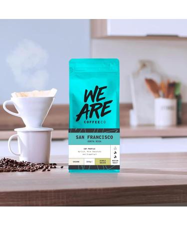 Coffee Ground for Cafetiere 227g Bag Costa Rica Ground Coffee Chocolate & Fruits Notes 100% Arabica Medium Roast Speciality Freshly Roasted Single Origin (We Are Coffee Co) Ground Cafetiere 227 g (Pack of 1) - Buy Online on GoSupps.com