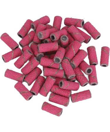 Nail Sanding Bands Dead Skin Removal Multiple Sizes Smoothing Nail Art Sanding Bands with Storage Box for Manicure (Rose Red) - Buy Online on GoSupps.com