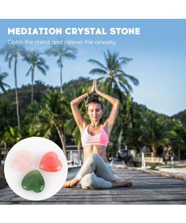Heart Stones Set - 20 PCS Natural Healing Crystals | 20mm Gemstone Tumbled Stones for Meditation & Decor - International Shipping - Buy Online on GoSupps.com