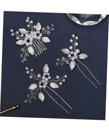 minkissy 4 Sets Bridal Wedding Comb Leaf Hair Comb Rhinestone Hairpin Green Hair Accessories Green Accessories Prom Hair Accessories Bridal Hairpin Bride Flowers Zircon Crystal - Buy Online on GoSupps.com