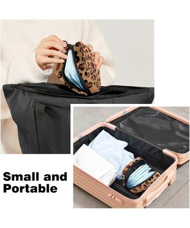 Leopard Print Menstrual Pad Storage Bag - Portable Period Sanitary Pouch for Teen Girls & Women (Color 7) - Buy Online on GoSupps.com