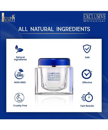 FAIR & WHITE Exclusive Skin Brightening Cream 200ml - Dark Spot Cream for Face & Body - Even Skin Tone & Dark Circle Prevention - Buy Online on GoSupps.com