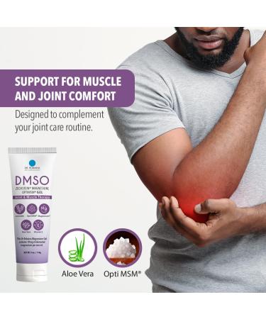 Dr. Robaina DMSO Lavender Gel - 99.9% Pure | Pharmaceutical Grade Skin Relief with Zechstein Magnesium Arnica Aloe Vera & Vitamin E | Muscle & Joint Comfort | 4 oz | Made in USA - Buy Online on GoSupps.com