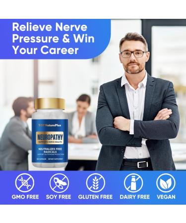 Nerve Savior for Neuropathy - Advanced Nerve Health Blend with 600mg Alpha Lipoic Acid & Benfotiamine - 120 Capsules | Fast International Shipping - Buy Online on GoSupps.com