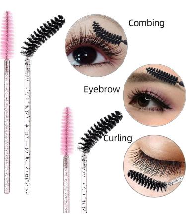 MSQ 60 PCS Disposable Eyelash Brushes - Lightweight Mascara Wands for Lash Extensions and Makeup - Multi-Colored - Buy Online on GoSupps.com