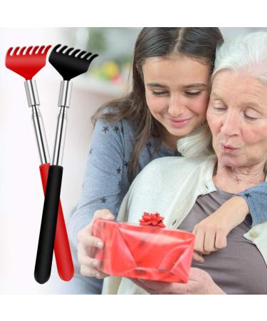 UNOOE Metal Back Scratcher Set - 4 PCS Extendable up to 27 inches for Itch Relief, Portable with Carry Bag - Perfect for Men and Women at Home, Office, and Travel - Buy Online on GoSupps.com