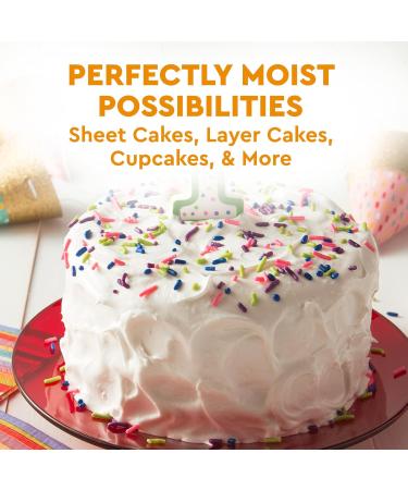 Duncan Hines Perfectly Moist Butter Golden Cake Mix 15.25 oz (Pack of 2) | Bundle With a Snack Scout Whisk - Buy Online on GoSupps.com