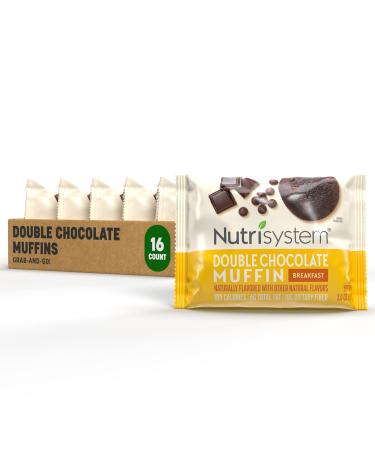 Nutrisystem Double Chocolate Muffin, 16 ct, Muffins for Weight Loss