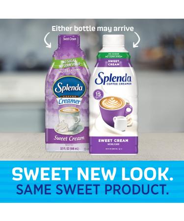 SPLENDA Sugar-Free Sweet Cream Coffee Creamer 32 Fl Oz - Low Calorie & Delicious (Pack of 1) - Buy Online on GoSupps.com