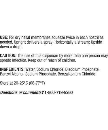 Premium Saline Nasal Moisturizing Spray Instantly Soothing Nose Spray Non-Medicated Relief Relieves Dryness - Buy Online on GoSupps.com