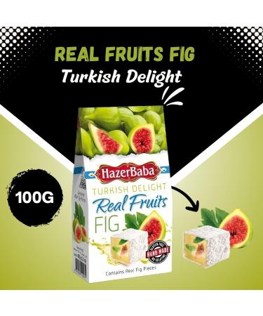 Hazer Baba Nuts & Dried Fruits Pick N Mix - Choose From 11+ Flavours | Sliced Ginger Pistachio Rose-Lemon Rose Petals and many more | Gift Set for Turkish Delight Lovers - Pack of 3 X 100g - Buy Online on GoSupps.com