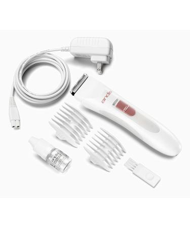 Andis 24630 Women's Personal Electric Trimmer - Detachable Stainless-Steel Blade - for Legs  Underarms Hair Removal - Rechargeable Cordless Slim Design - 6-Piece Kit  White - Buy Online on GoSupps.com