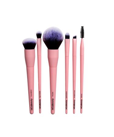 MCoBeauty Everyday Essentials Set For Women 6 Pc Define Brush Shade Brush Blend Brush Base Brush Finish Brush Groom Buesh