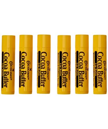 Cocoa Butter Lip Balm 0.15 oz (Pack of 6) - Moisturizing Lip Care Set - Buy Online on GoSupps.com