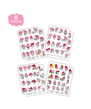 8 Sheets Melody Temporary Tattoos for Kids | My Melody Birthday Party Supplies & Favors - Buy Online on GoSupps.com