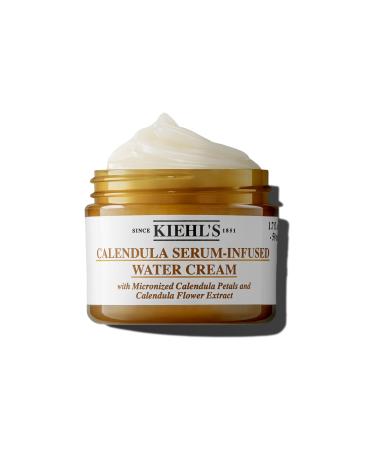 Kiehl's Calendula Serum Infused Water Cream Soothing Gel Moisturizer for All Skin Types Visibly Evens Skin Tone & Boosts Radiance in 1 Week 24HR Hydration Reduces Redness for Fresh & Radiant Skin 1.7 Fl Oz / 50 ml