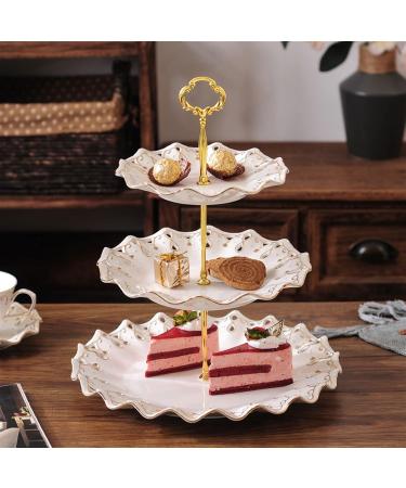 Fruit Basket Bowl Fruit Dish Three-Layer Fruit Plate Chinese Style Hollow Creative Ceramic Fruit Bowl Living Room Dining Room Kitchen Desktop Decor Candy Plate Fruit Bowls - Buy Online on GoSupps.com