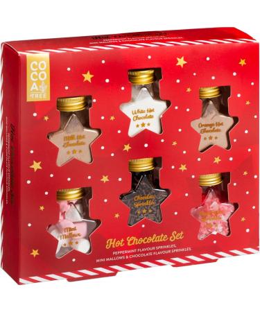 6Pk Chocolate Stars Jars Kit Selection - Flavoured Hot Chocolate Set - Chocolate Lover's Treat - Cozy Winter Indulgence - Delights - Sweet Comfort in Every Sip - Buy Online on GoSupps.com