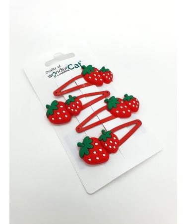 Hair Clips Accessories Girls Snap Hair Clips Cute Hair Clips Kids Hair Clips Metal Hair Clips Baby Toddlers Girl Kids Hair clips (Strawberry Clip Z4CLISTR) - Buy Online on GoSupps.com