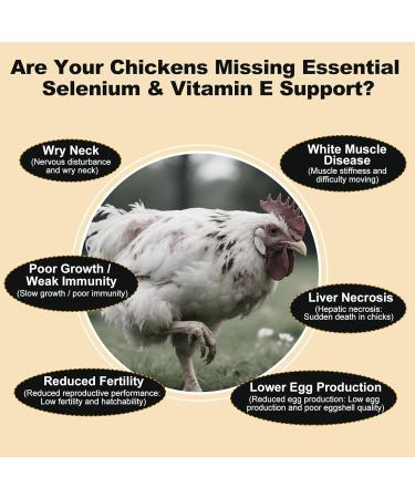 E+S Poultry Vitality Formula | Selenium for Chickens & All Poultry | Nutrient Support Powder for Energy Balance and Mobility | Feed Mix Additive for Healthy Growth - Buy Online on GoSupps.com