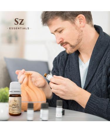 Sz Essentials Palo Santo Essential Oil 100% Pure Ethically Sourced from Peru Sacred Oil for Ritual Use Spiritual Cleansing & Energy Clearing Bursera graveolens Vegan 0.17 fl oz (5mL) - Buy Online on GoSupps.com