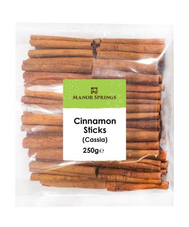 Cinnamon Sticks (Cassia) 250g by Manor Springs