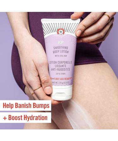 First Aid Beauty KP Bundle: Bump Eraser Body Scrub 8 oz + Smoothing Body Lotion 6 oz | 10% AHA for Keratosis Pilaris - Buy Online on GoSupps.com