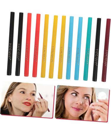 Angoily 12pcs Eyeliner Pencil Eye Beauty Pencil Liquid Eyeliner Eyeline Liquid Pencil Set Makeup Matte - Buy Online on GoSupps.com