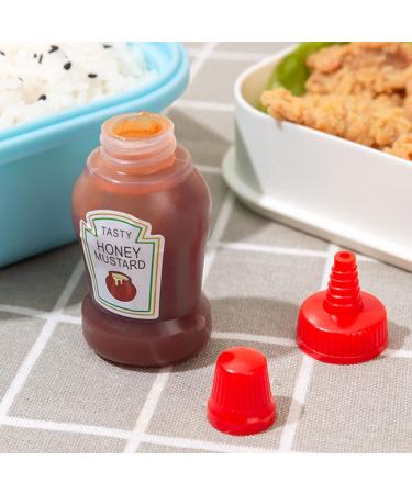 4Pcs Mini bottles mini ketchup bottle maggi bottle spice bottles sauce bottle mini salt shaker for on the go for hot sauce barbecue sauce olive oil ketchup mayonnaise Sauces and Marinades - Buy Online on GoSupps.com