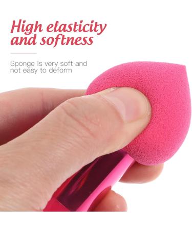 POPETPOP 3pc Mushroom Facial Foundation Sponges Makeup Sponge with Handle on Stick Makeup Professional Makeup Travel Makeup Cosmetic Lip Brush Mushroom Head - Buy Online on GoSupps.com