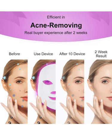 7 Color LED Facial Mask Wireless Beauty Skin Rejuvenation Photon Mask with Touch Control Light Therapy Mask for Anti-aging Acne Spot Scar Removal Smooth Wrinkles Daily Skin Care - Buy Online on GoSupps.com