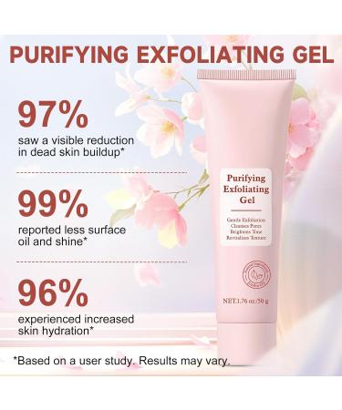 Purifying Exfoliating Gel Facial Exfoliator Cleanser Face Scrub Natural Exfoliating Gel Purifying Cream Gentle for Face Body Deep Cleansing for All Skin 1.76 Fl Oz (Pack of 1) - Buy Online on GoSupps.com