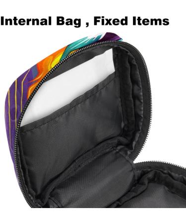Javenproeqt Portable Women's Binding Bags | Menstrual Cup Pocket & Pads | Ideal for Teenage Girls | Stylish Purple Rocket Design - Buy Online on GoSupps.com