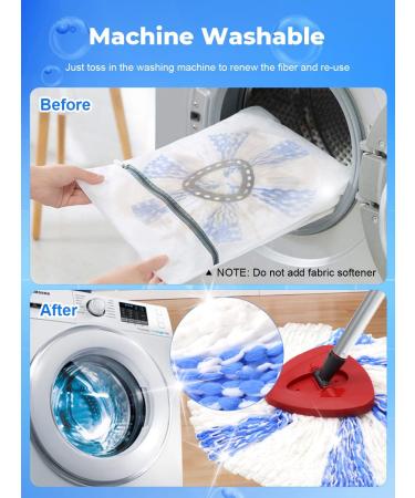 4 Pack O Cedar EasyWring Mop Head Replacements - Compatible with O Cedar 1 Tank Microfiber Mop - Rotating Base, Machine Washable - Buy Online on GoSupps.com