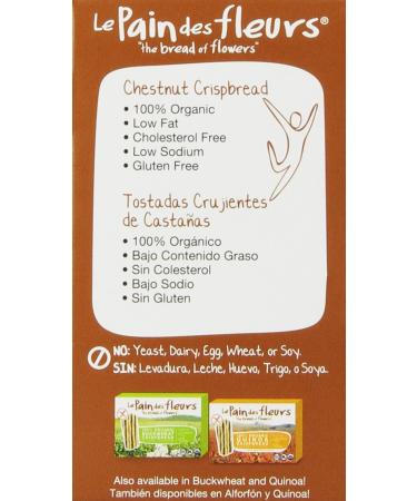 Pain des Fleurs Chestnut Crispbread 4.4oz - Gluten-Free & Delicious - Buy Online on GoSupps.com