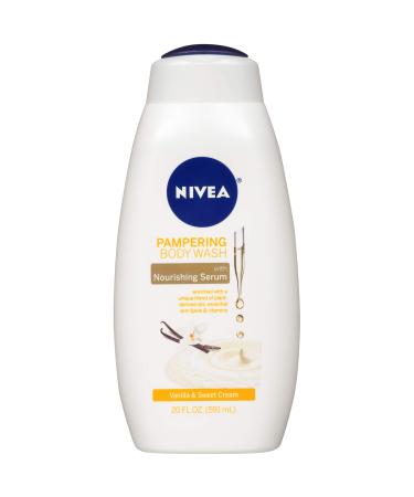 Nivea Pampering Body Wash Vanilla and Sweet Cream 20 fl oz (591 ml)