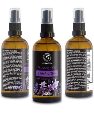 Pure Lavender Massage Oil 100ml | Stress Relief Relaxation & Beauty | International Shipping - Buy Online on GoSupps.com