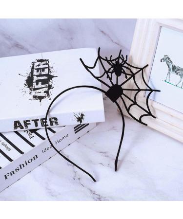 WLLHYF Halloween Spider Web Hair Hoop Halloween Headband Spider Web Fasciantor Black Spider Headpiece Costume Party Headpiece Hair Accessories for Women Girls - Buy Online on GoSupps.com