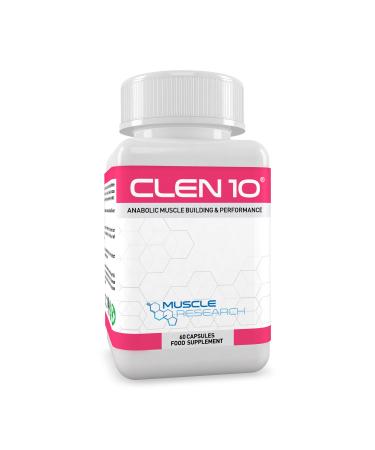 Muscle Research CLEN 10 - Legal Bodybuilding Supplement for Men & Women - 60 Vegetarian Capsules - UK Manufactured - 30 Days Supply