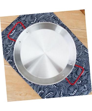 HOMSFOU 3pcs Skillet Pan Stainless Steel Paella Cooking Pan Outdoor Paella Pan Nonstick Frying Pans Camping Pan Paella Cooking Pot Skillet with Lid Wok Kitchen Gadget Kitchen Supplies Egg 28*24.5CMx3pcs Silverx3pcs - Buy Online on GoSupps.com