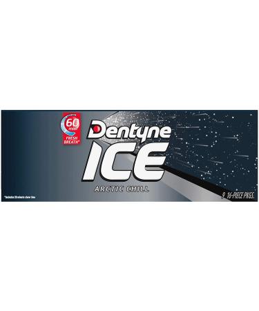 Dentyne Ice Arctic Chill Sugar Free Gum - 144 Total Pieces (16 Count, Pack of 9) - Buy Online on GoSupps.com