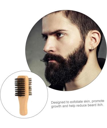 Fomiyes Double-Sided Beard Brush | Perfect Christmas Gift for Men | Hairdressing & Beard Shampoo Brush | 11.5x3.7x4.4cm - Buy Online on GoSupps.com