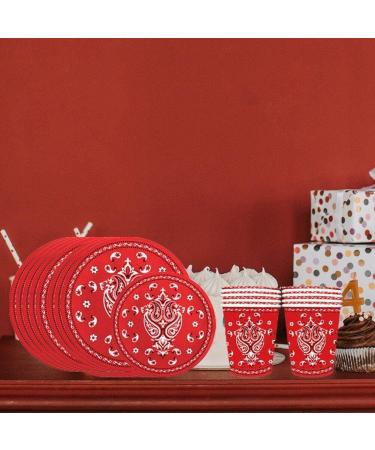 Mexican Cowboy Party Paper Tableware Sets - Plates Banner Cups Napkins - Wild West Birthday Disposable Party Dinnerware - Buy Online on GoSupps.com