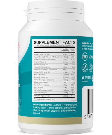 Conceive Plus Prenatal Vitamins for Women Supplement - Multivitamin With Folic Acid for Pregnancy Vegan Choline Iron - Pre Natal Vitamins DHA Non GMO - Maternity Vitamin for Brain & Eye 60 Capsules - Buy Online on GoSupps.com