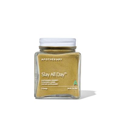 Apoth kary Slay All Day Japanese Matcha Powder Supports Energy Focus & Stress Relief Herbal Supplement Sugar Free Gluten Free Vegan Plant Based