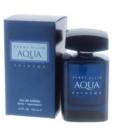 Perry Ellis Aqua Extreme Eau De Toilette Spray 3.4 Fl Oz - Long Lasting Fragrance for Men - Buy Online on GoSupps.com