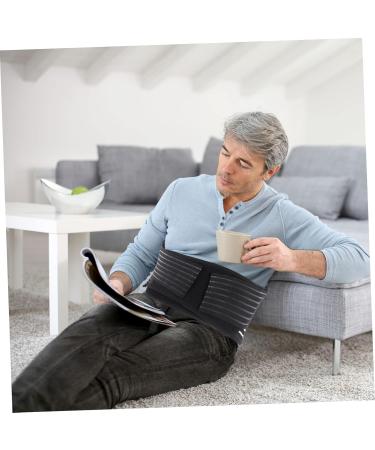 FRCOLOR Self-Heating Waist Supporter Belt | Lumbar Support Back Brace for Winter | Unisex Fitness Warm Brace 110x15x0.8cm Black - Buy Online on GoSupps.com