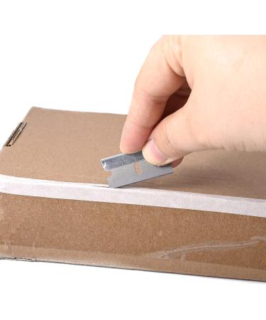 FOSHIO 100PCS Stainless Steel Single Edge Razor Blades - Individually Wrapped for Label, Sticker, Decal, Gasket Removal, Glass Cleaning - Silver - Buy Online on GoSupps.com